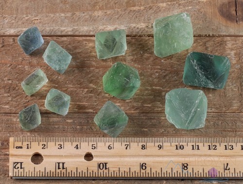 Raw Green FLUORITE Crystal Octahedron - Metaphysical Home Decor Stones, E0559 - Picture 9 of 10