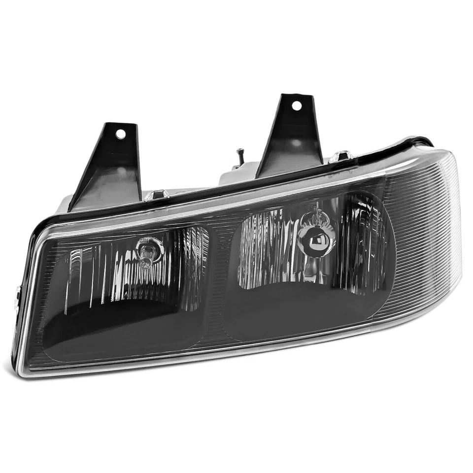 Par de faros negros de repuesto para Chevrolet Express Savana 2003-2020 Foto 2 de 4
