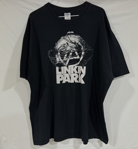 Linkin Park Men's Bracket Logo Slim Fit T-Shirt – Soft Ringspun Cotton, White - View #2
