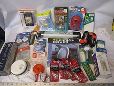 box lot of hardware repair parts household items tools etc in original packages 