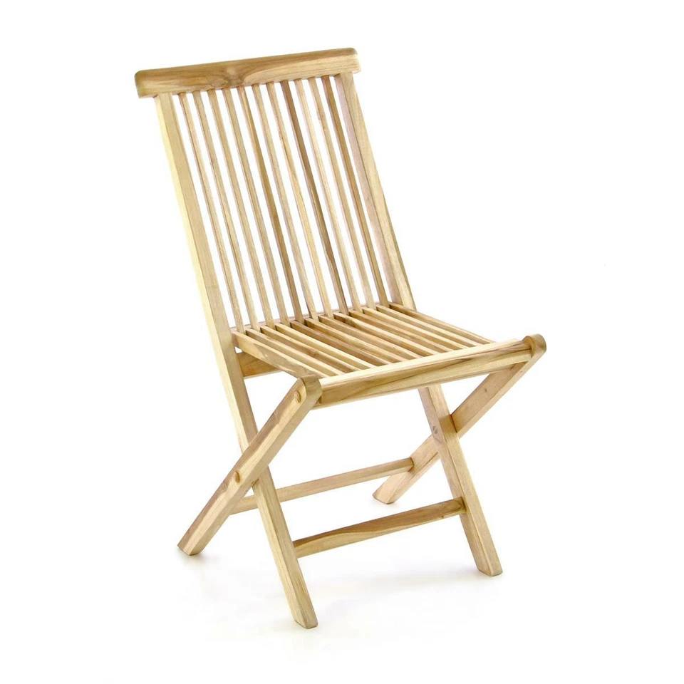 DIVERO 3-teiliges Gartenmöbelset Sitzgruppe Teak-Holz mit Tisch und zwei Stühlen - Bild 2 von 4