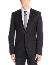 Ben Sherman Camden Skinny Fit Two Button Wool Charcoal Jacket X7005 Size 46L