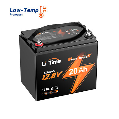 LiTime 12V 20Ah 800CCA Lithium Starting Battery For Outboard Motor