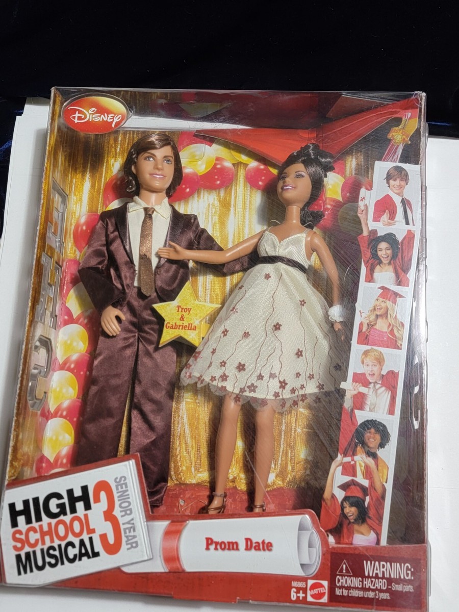 Disney High School Musical Senior Year Prom Date Gabriella Troy Doll  BRAND NEW