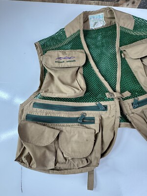 RARE Vintage Bridger Designs Montana 20 Pckts Fishing Hunting Vest