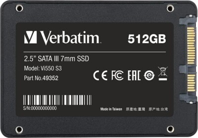 Verbatim Vi550 S3 Hard Disk - 512GB Internal SSD Solid State Drive NEW