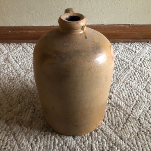 Brocca primitiva smalto sale chiaro di luna ceramica gres whisky grezzo vintage antica - Foto 5 di 24