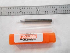NEW MICRO 100 USA 1MM CUT DIA. X 4MM LOC X 50MM OAL 4FL CC CARBIDE SQ ENDMILL