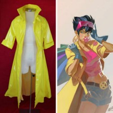 superheroes Jubilee yellow coat cosplay costume
