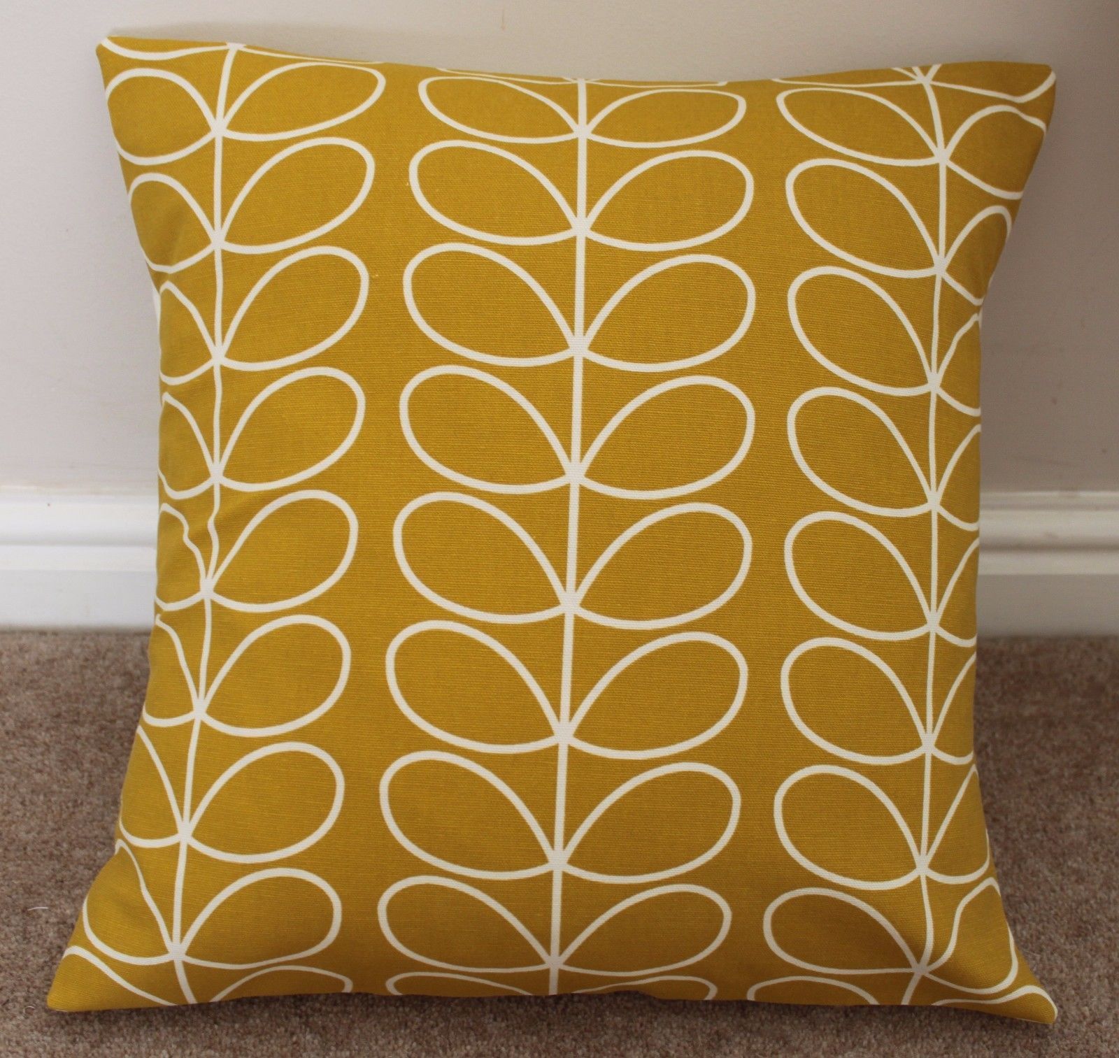 ORLA KIELY CUSHION COVERS, GREY, DANDELION, BLUE, OLIVE, SEAGRASS AND