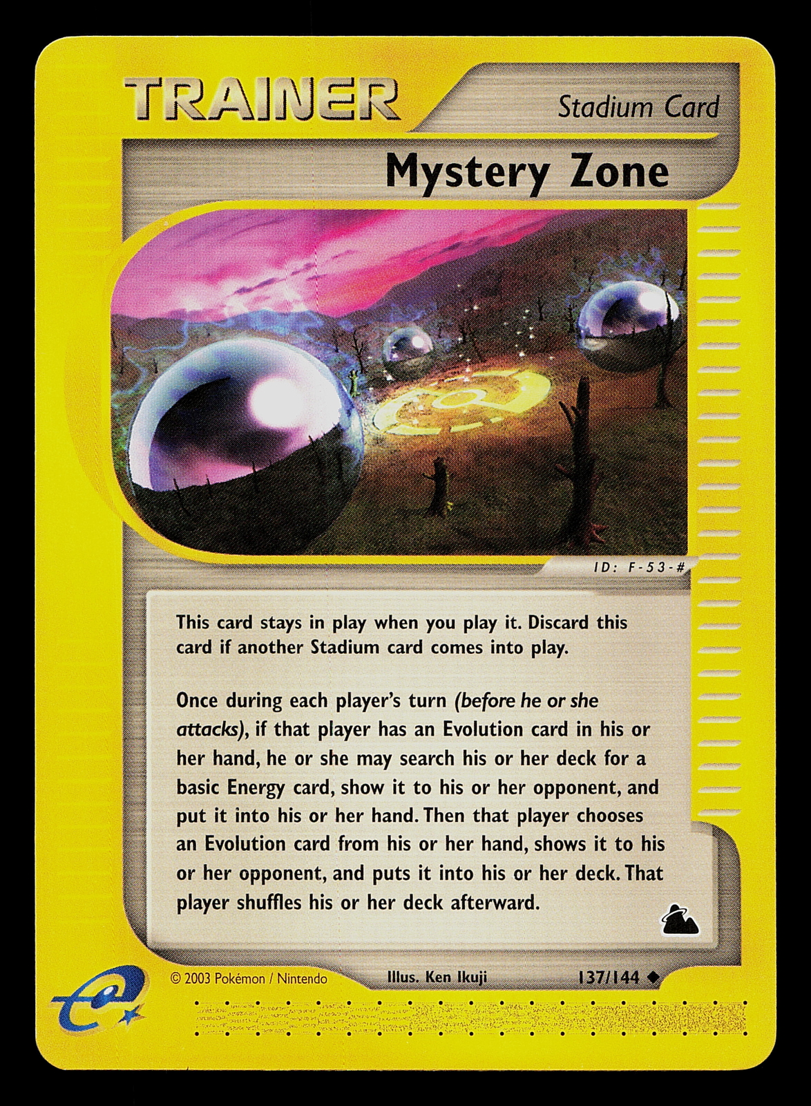 Pokemon Card - Mystery Zone Skyridge 137/144 Uncommon Non-Holo