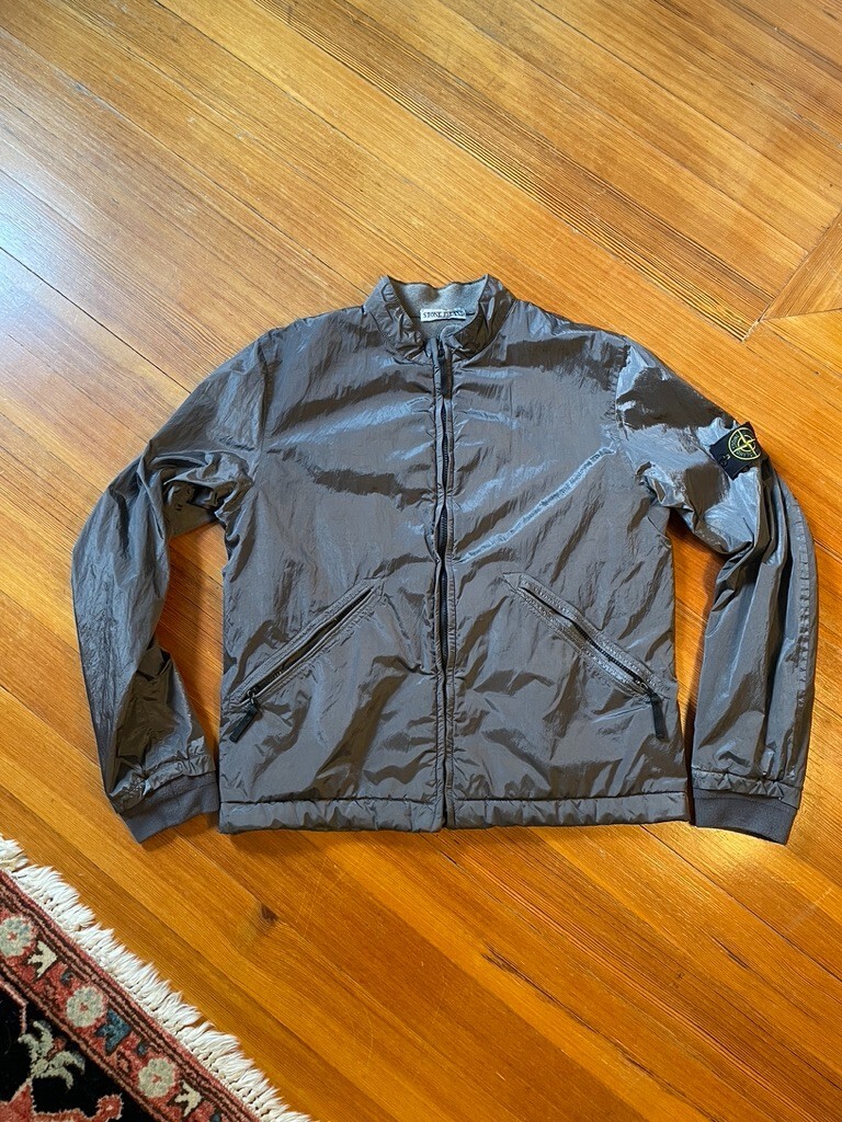 07 Stone Island Nylon Shimmer Flight Jacket Size L | eBay