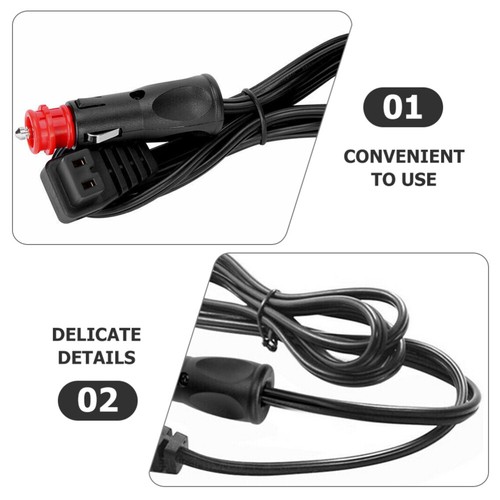 Car Refrigerator Power Cord Mini Fridge Cords Cable For Extender - 第 3/12 張圖片