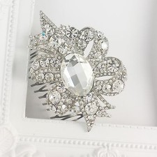 Wedding Bridal Evening Formal Crystal Rhinestone Hair Piece Comb Accessories