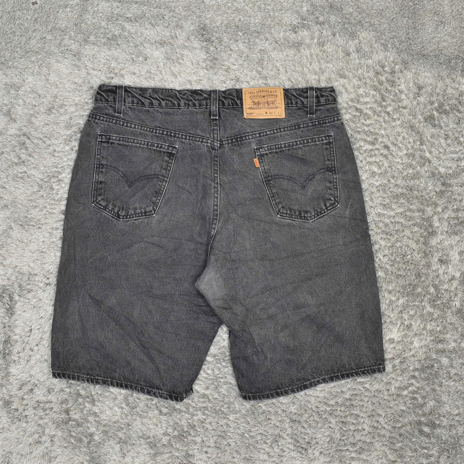 Levi's Men's Size 40 Denim Shorts Orange Tab Relaxed Fit Gray Cotton | eBay