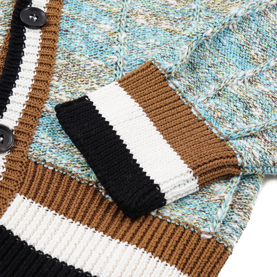 Drumohr Melange Knit Cotton and Linen Cardigan Sweater M (Eu 50) NWT - Image 2 of 4