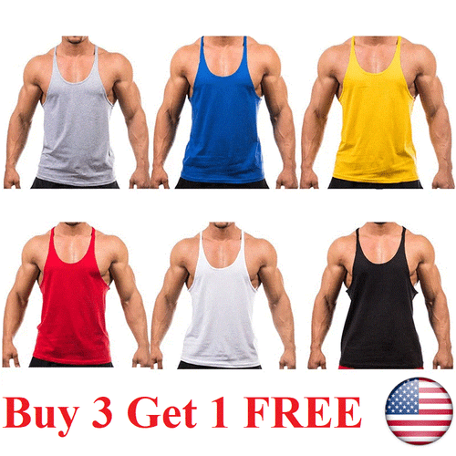 Gym Stringer - Men's Tank Top for Bodybuilding and Fitness - Stringer Sports - Picture 1 of 12