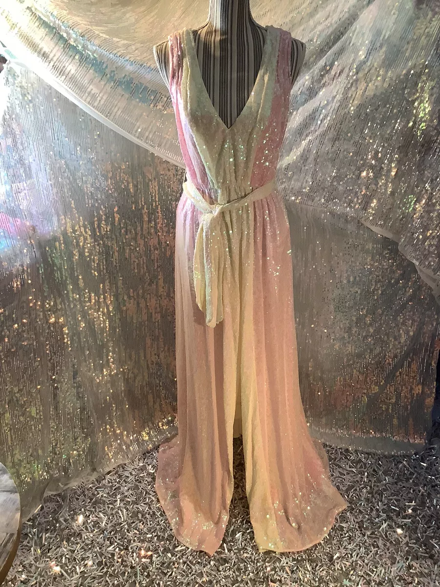 White fox boutique lucky star glitter gown cheap