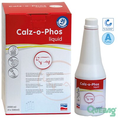 Calz-o-Phos liquid 4x500 ml Kalziummangel Phosphormangel Gebärparese Milchfieber