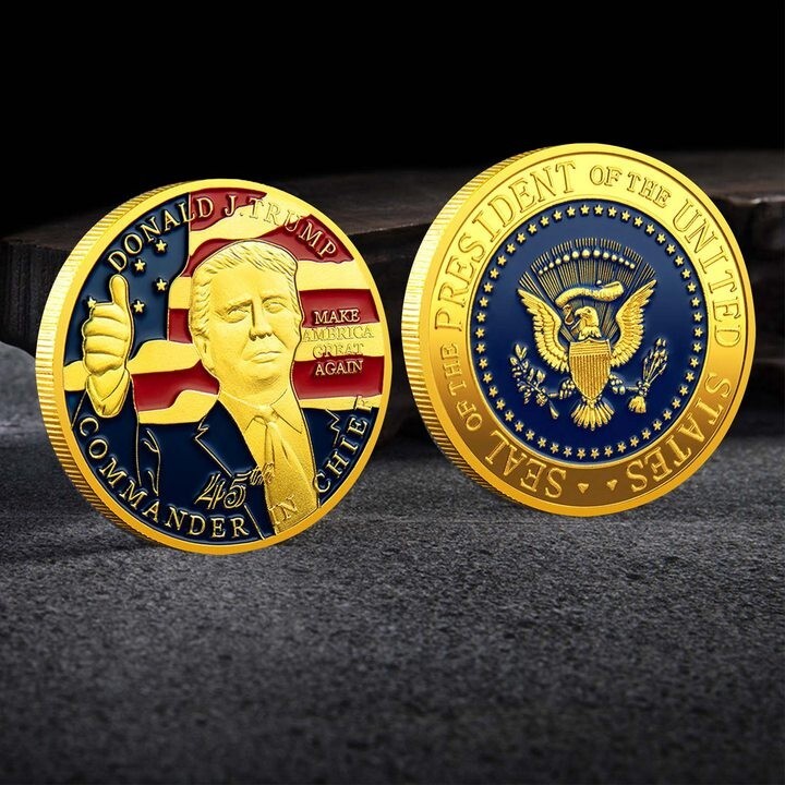 2024 President Commemorative America Again Head Metal Commemorative Coins 1pcs
