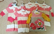 Joblot Wholesale girls x10 DRESSES + TIGHTS by ex store Age 0-18 mnt BNWT