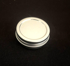 Lot of 100 Plain Silver Tins with Screw Top Lids - .5oz