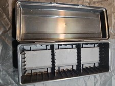 Vintage Alpha Plastic Audio Cassette Holder Storage Case Holds 15 Tapes Read