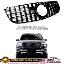 Gls63 Gt All Black Glossy Grille Gls350 Gls450 Gls500 2016-2019 2018 2017 New