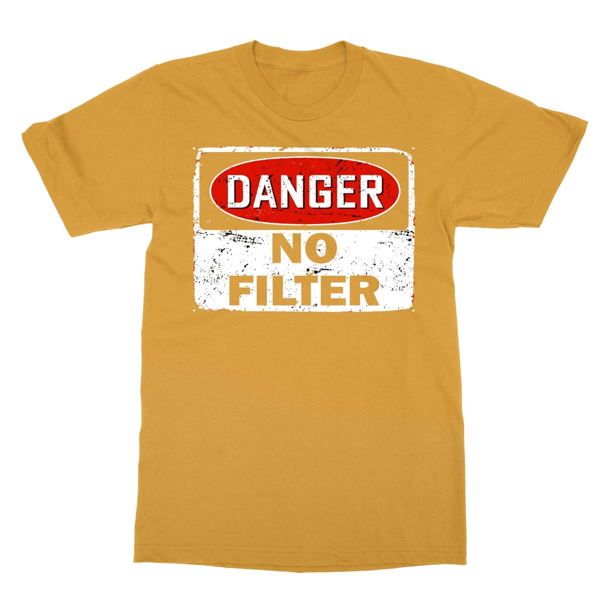 Danger No Filter Warning Sign Men's T-Shirt | eBay