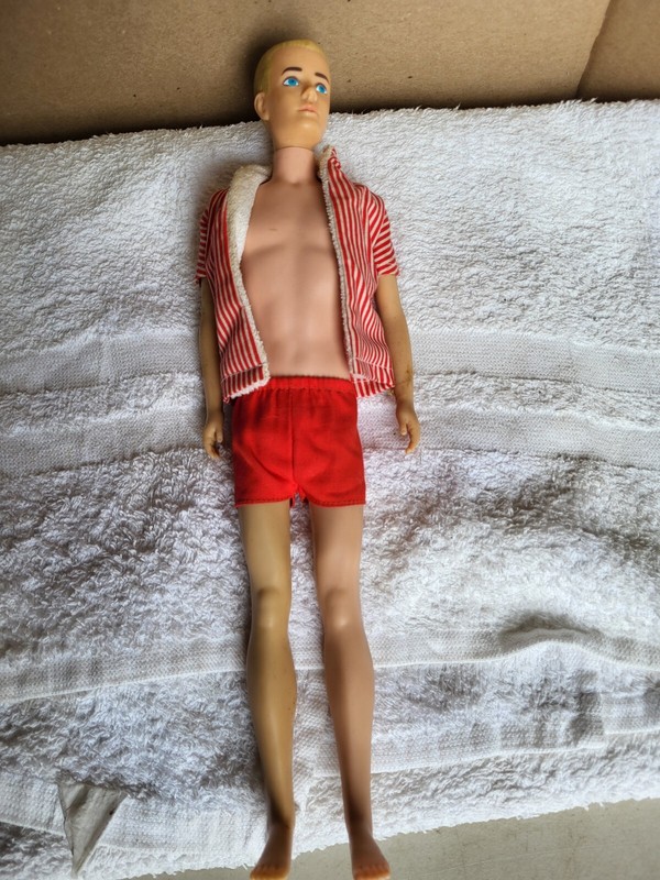1960's Ken Barbie Doll Blonde Short Haircut Vintage Collectable Toy