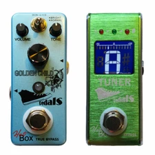 Hot Box Pedals Golden Child Attitude Series PLEXI Amp Sim Distortion + HB Tuner 