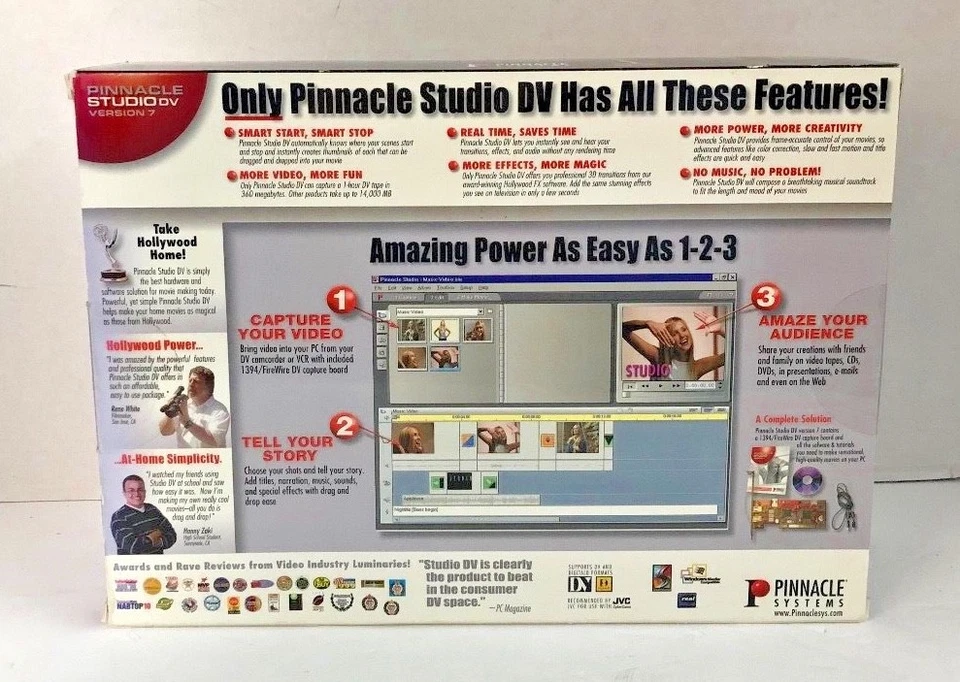 Pinnacle Studio Version 7 Digital Imaging Software Professional Movie Making NEW - Image 2 of 4