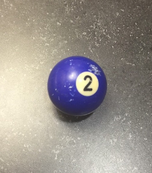 Mini Pool Ball 1.5 inch Diameter Miniature Billiard Replacement 2 Blue
