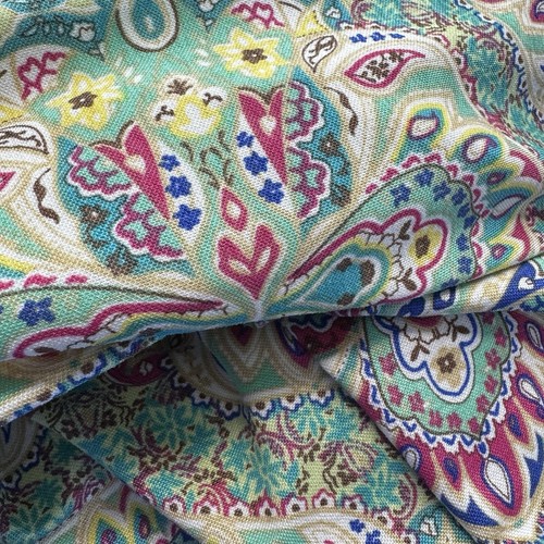Sunny Leigh Art To Wear Women’s Plus 2x Colorful Paisley Print 3/4 Sleeve Top - Picture 4 of 10