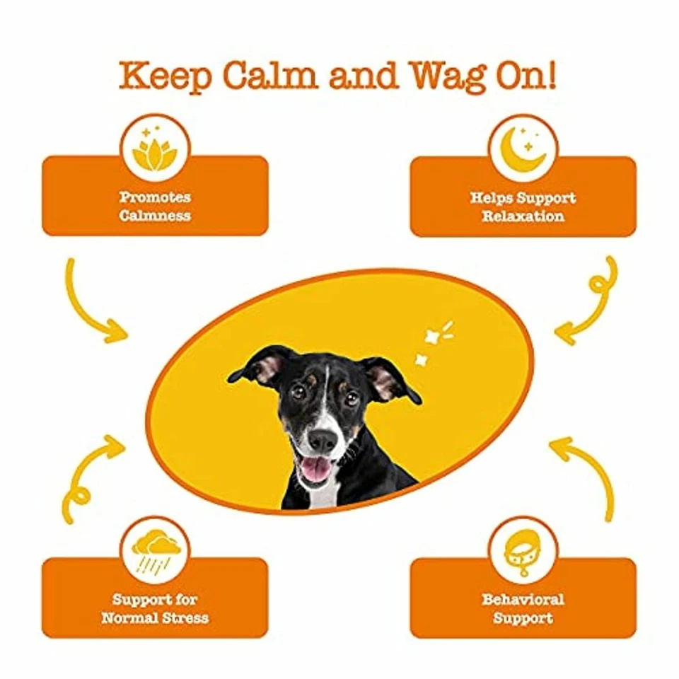 Zesty Paws Dog Calming Bites - Stress Relief Support Supplement Helps to Calm An - Image 2 of 4