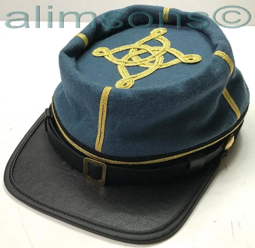 CIVIL WAR CONFEDERATE CSA CAPTAIN INFANTRY OFFICER KEPI FORAGE CAP-ALL SIZES!!!