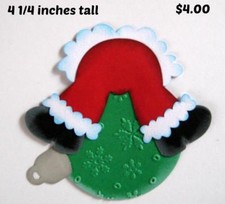 CHRISTMAS SANTA on ORNAMENT 3D die cut scrapbook paper piecing by Rhonda