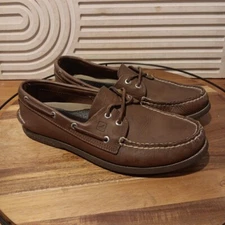Sperry Top Sider Mens Sz 10.5 M Brown Leather Mens Boat Shoes