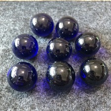 8 X Shooter Cobalt Blue Glass Marble Shooter .83 -.87 or 13/16 To 7/8 Look