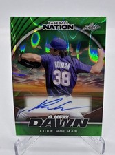 2025 Leaf Baseball Nation Luke Holman Reds Green A New Dawn Auto 4/5