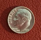 1976 P  Roosevelt Dime - very nice, actual coin - Free shipping.