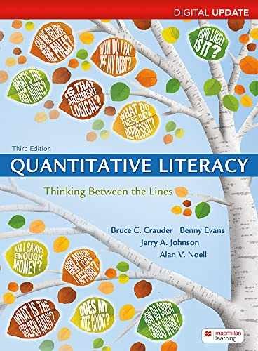 Quantitative Literacy, digital - Taschenbuch, von Crauder Bruce; Evans - neu h - Bild 1 von 1