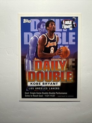 1999-00 Topps NBA Tipoff - Daily Double Sweepstakes Entry Kobe Bryant11/21-11/27