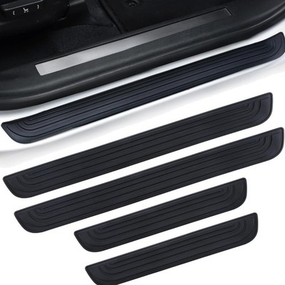 Car Door Threshold Protection, 4PCS Door Edge Step Dust Shield Cover, Door Wi...