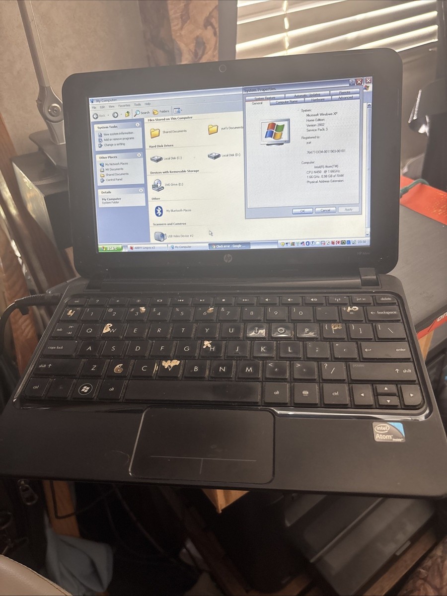 HP Mini 2102 Intel Atom 1.6GHz 10