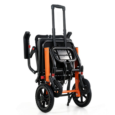 Rollstuhl faltbar ultra leicht 11kg,Transportrollstuhl mit klappbaren Fußstützen