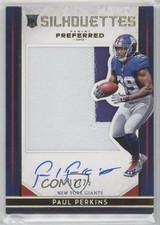 2016 Panini Preferred Rookie Silhouettes Prime Gold 12/25 Paul Perkins Auto 0af