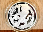 Caribbean 1oz .999 Silver 2022 Barbados Octopus BU Proof in Capsule 7,000 Minted