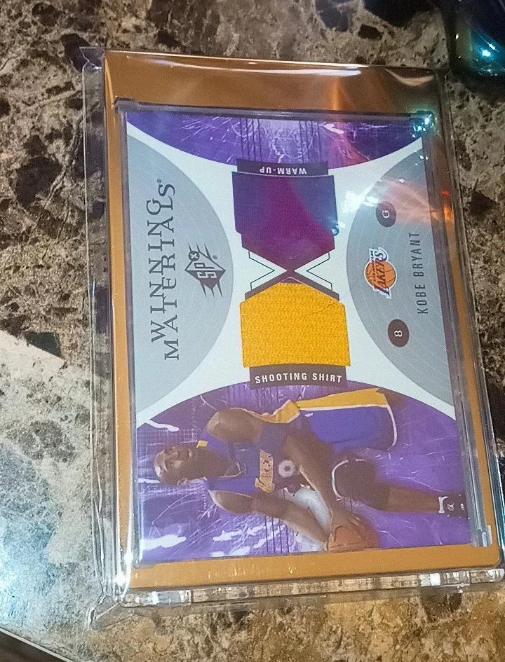 2003-04 Upper Deck SPx Коби Брайант Победные Материалы wm41 Игра Б/у Двойной 2 Цвета - Изображение 2 из 4