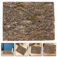 2 Pcs Reptile Decorative Accessories Tree Bark Flat Terrarium Cork